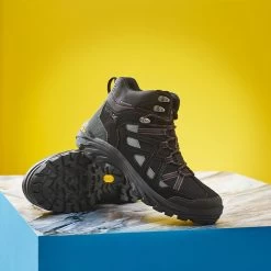 Regatta Men’s Burrell II Mid Walking Boots – Black/Granite 10 Regatta Men’s Burrell II Mid Walking Boots – Black/Granite -Fashionable Man mns burrell ii mid blkgran 6