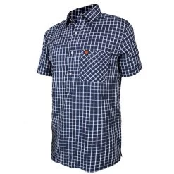 Stoney Creek Men’s Checkmate Short Sleeve Shirt – Navy -Fashionable Man mns checkmate ss shirt blue 4 1