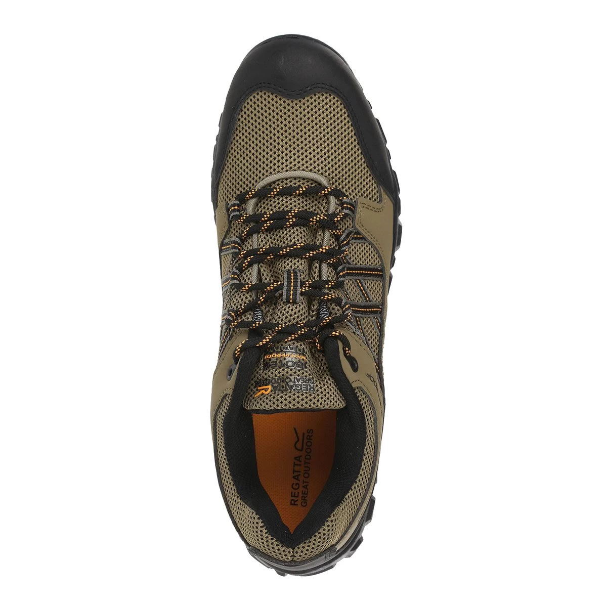 Regatta Men’s Edgepoint III Low Walking Shoes – Gold Sand/ Flame Orange 5 Regatta Men’s Edgepoint III Low Walking Shoes – Gold Sand/ Flame Orange - Image 5