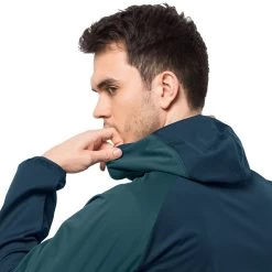Jack Wolfskin Men's Feldberg Softshell Hooded Jacket - Dark Sea 12 Jack Wolfskin Men's Feldberg Softshell Hooded Jacket - Dark Sea -Fashionable Man mns feldberg hoody dark sea 1