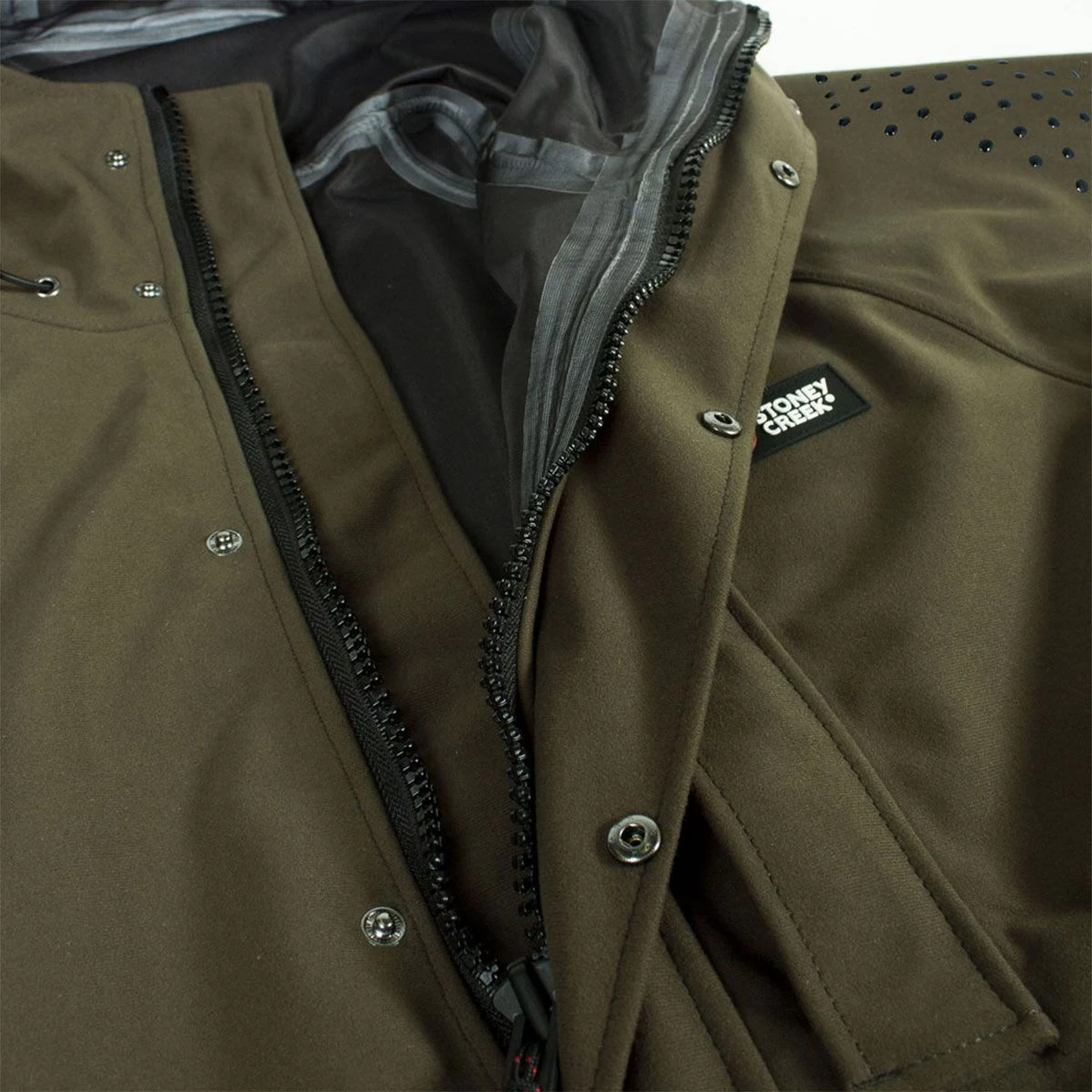 Stoney Creek Men's Long Bush Coat - Bayleaf 2 Stoney Creek Men's Long Bush Coat - Bayleaf - Image 2