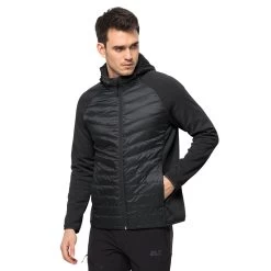 Jack Wolfskin Men's Routeburn Pro Hybrid Quilted Jacket - Black