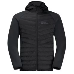 Jack Wolfskin Men's Routeburn Pro Hybrid Quilted Jacket - Black -Fashionable Man mns routeburn pro hybrid black 5
