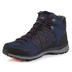 Regatta Men's Samaris Mid Ll Walking Boots - Navy/ Burnt Salmon -Fashionable Man mns samaris ii mid nvy btsal 2