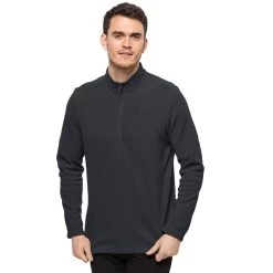 Jack Wolfskin Men's Taunus Half Zip Fleece - Phantom -Fashionable Man mns taunus hz phantom 1 1