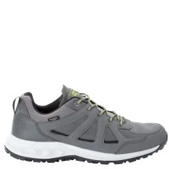 Jack Wolfskin Men's Woodland 2 Texapore Low Walking Shoes - Pebble Grey -Fashionable Man mns wland 2 texapore low peb