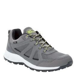 Jack Wolfskin Men's Woodland 2 Texapore Low Walking Shoes - Pebble Grey
