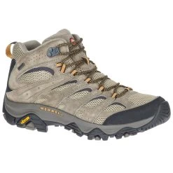 Merrell Men's Moab 3 GoreTex Mid Walking Boots - Pecan