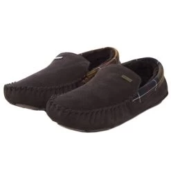 Barbour Men's Monty Slippers - Brown -Fashionable Man monty brown2