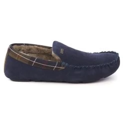Barbour Men's Monty Slippers - Navy -Fashionable Man monty navy suede3