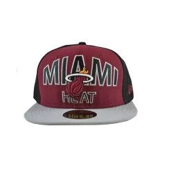 New Era Word Ark Miami Heat Cap - Black/Burgundy