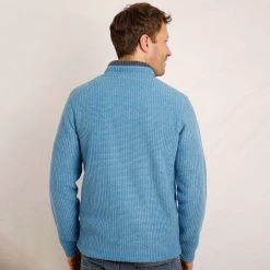 Weird Fish Men's Newark ¼ Zip Grid Fleece - Cobalt Blue 10 Weird Fish Men's Newark ¼ Zip Grid Fleece - Cobalt Blue -Fashionable Man newark 14 zip grid flc cobblue 1