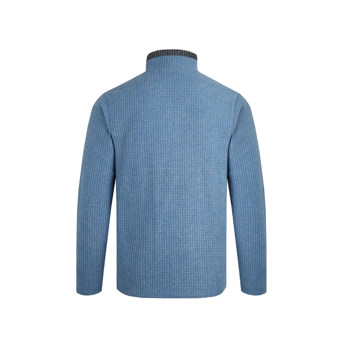 Weird Fish Men's Newark ¼ Zip Grid Fleece - Cobalt Blue 3 Weird Fish Men's Newark ¼ Zip Grid Fleece - Cobalt Blue - Image 3