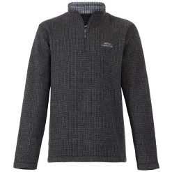 Weird Fish Men’s Newark ¼ Zip Textured Fleece – Washed Black 11 Weird Fish Men’s Newark ¼ Zip Textured Fleece – Washed Black -Fashionable Man newark washed black 4