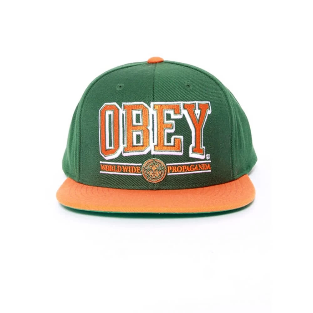 OBEY Athletics Snap Green/Orange 1 OBEY Athletics Snap Green/Orange