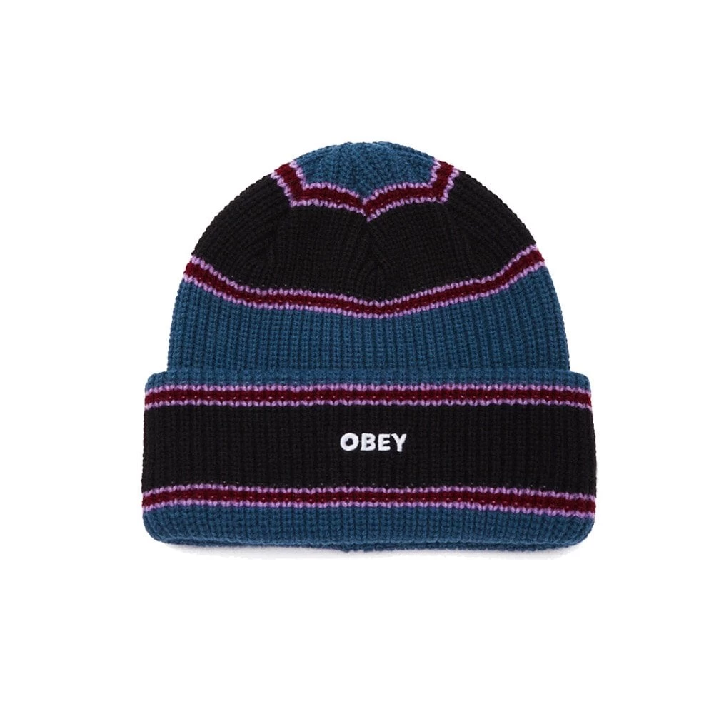 OBEY Future Stripe Beanie 1 OBEY Future Stripe Beanie