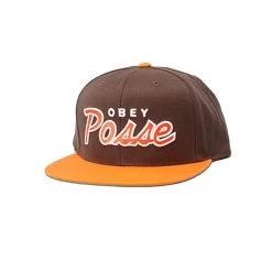 OBEY Posse Snap Brown/Orange