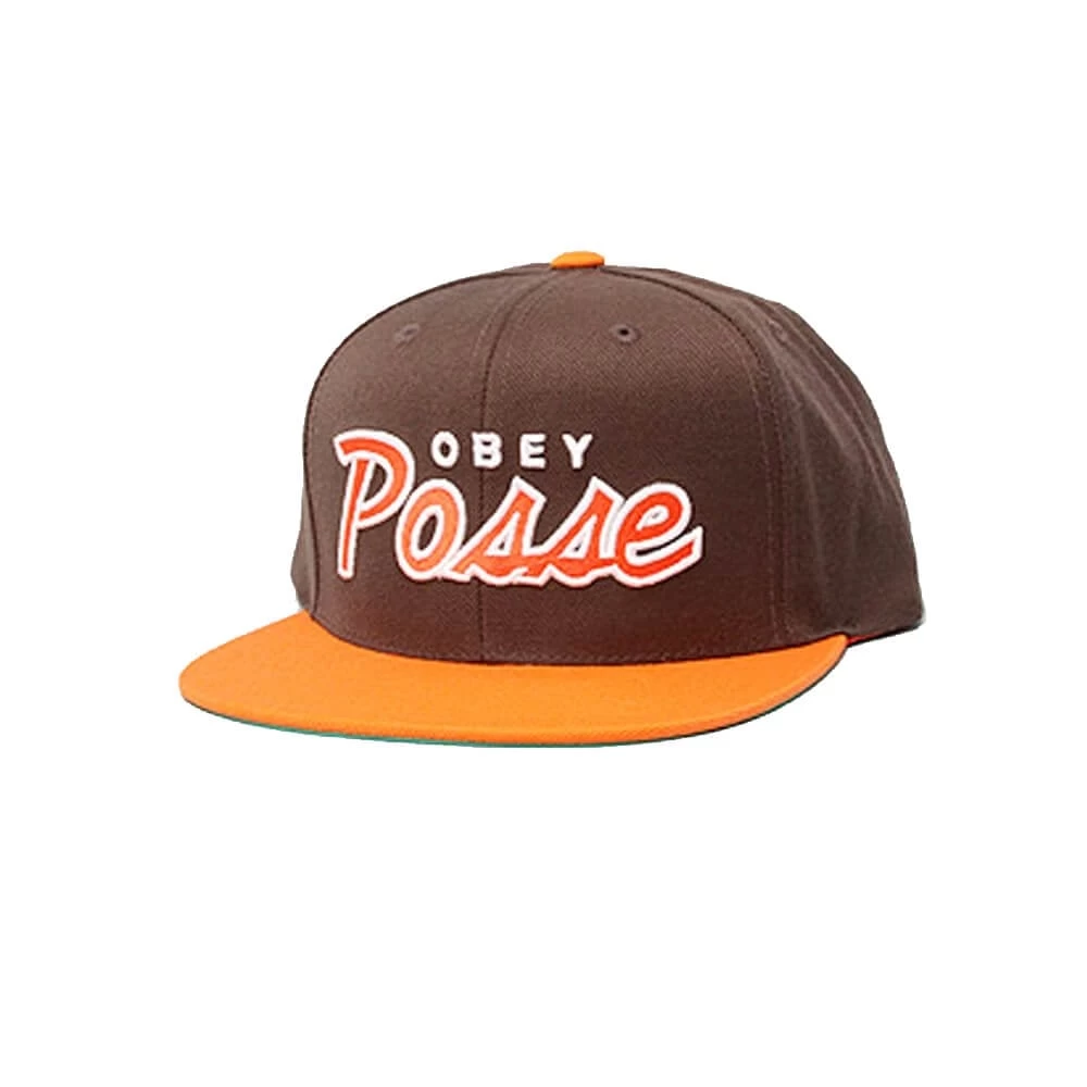 OBEY Posse Snap Brown/Orange 1 OBEY Posse Snap Brown/Orange