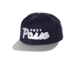 OBEY Posse Snap Navy/Grey
