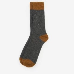 Barbour Houghton Socks – Charcoal / Ochre 9 Barbour Houghton Socks – Charcoal / Ochre -Fashionable Man ochre socks 1 1