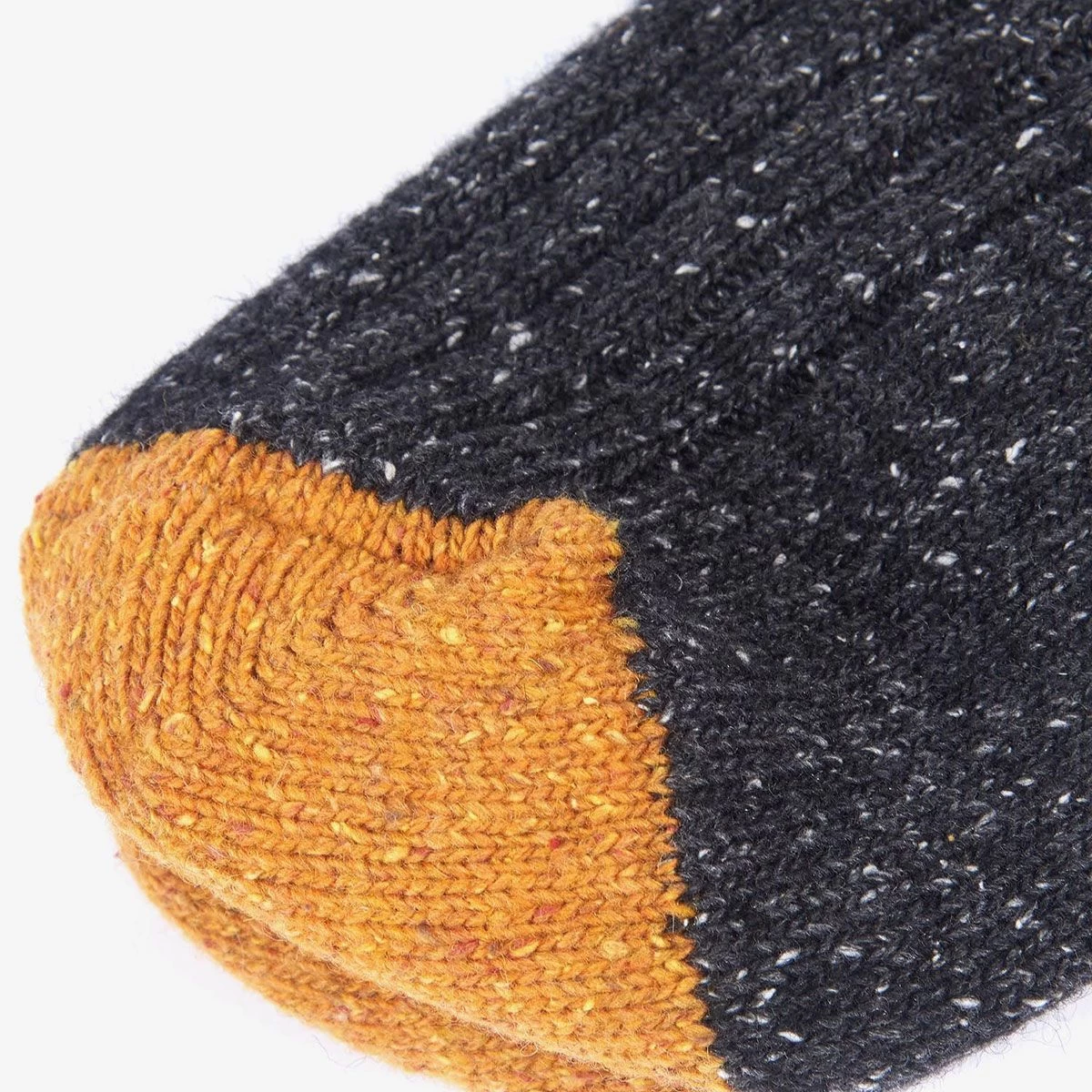 Barbour Houghton Socks – Charcoal / Ochre 2 Barbour Houghton Socks – Charcoal / Ochre - Image 2