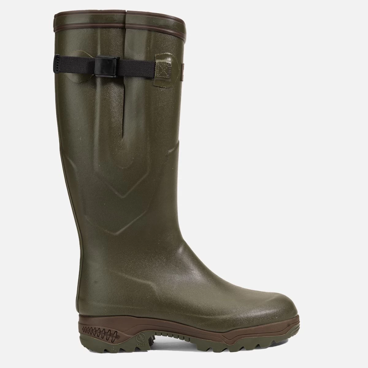 Aigle Men's Parcours 2 ISO Wellington Boot - Khaki 2 Aigle Men's Parcours 2 ISO Wellington Boot - Khaki - Image 2