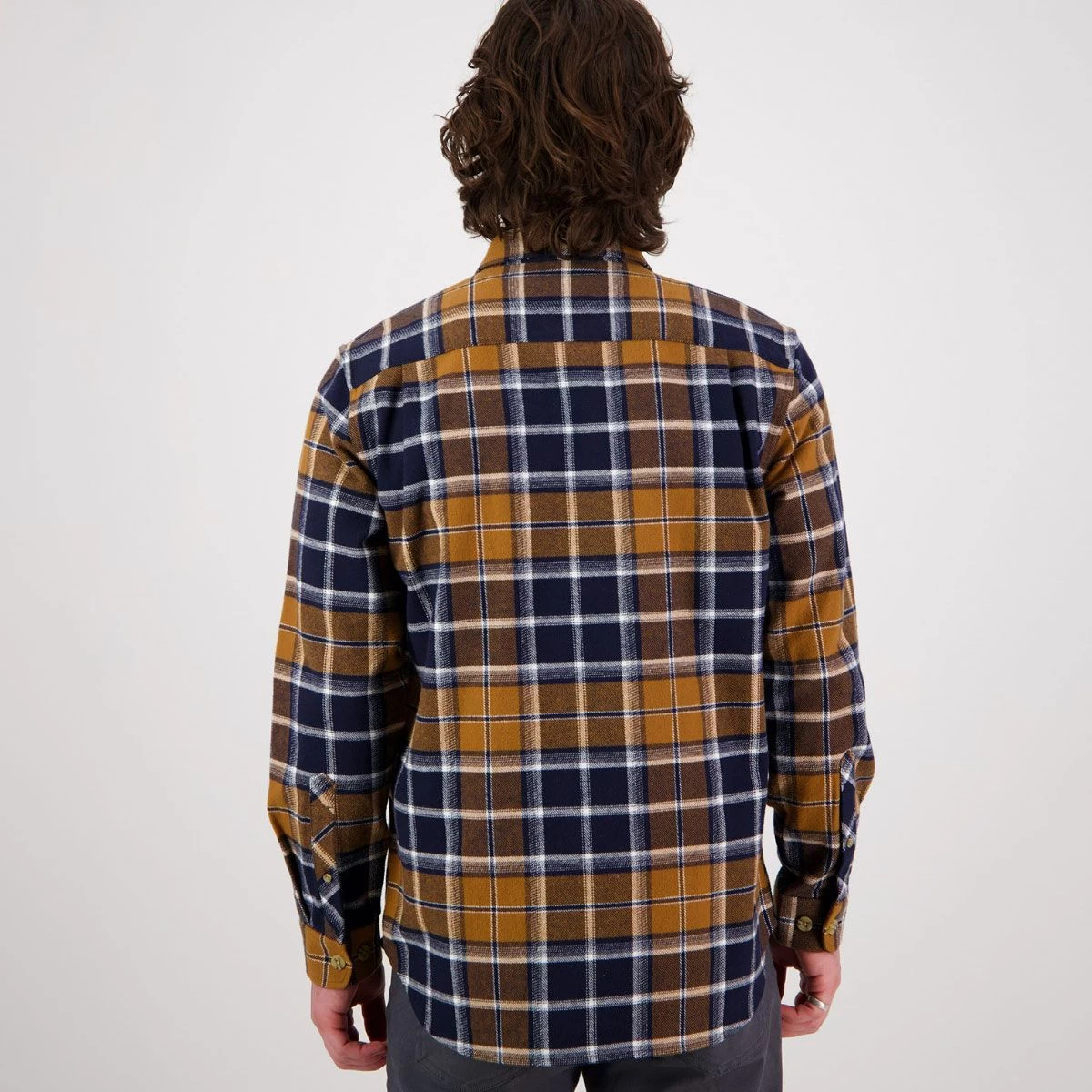 Swanndri Men's Pencarrow Long Sleeved Shacket - Tan 6 Swanndri Men's Pencarrow Long Sleeved Shacket - Tan - Image 6