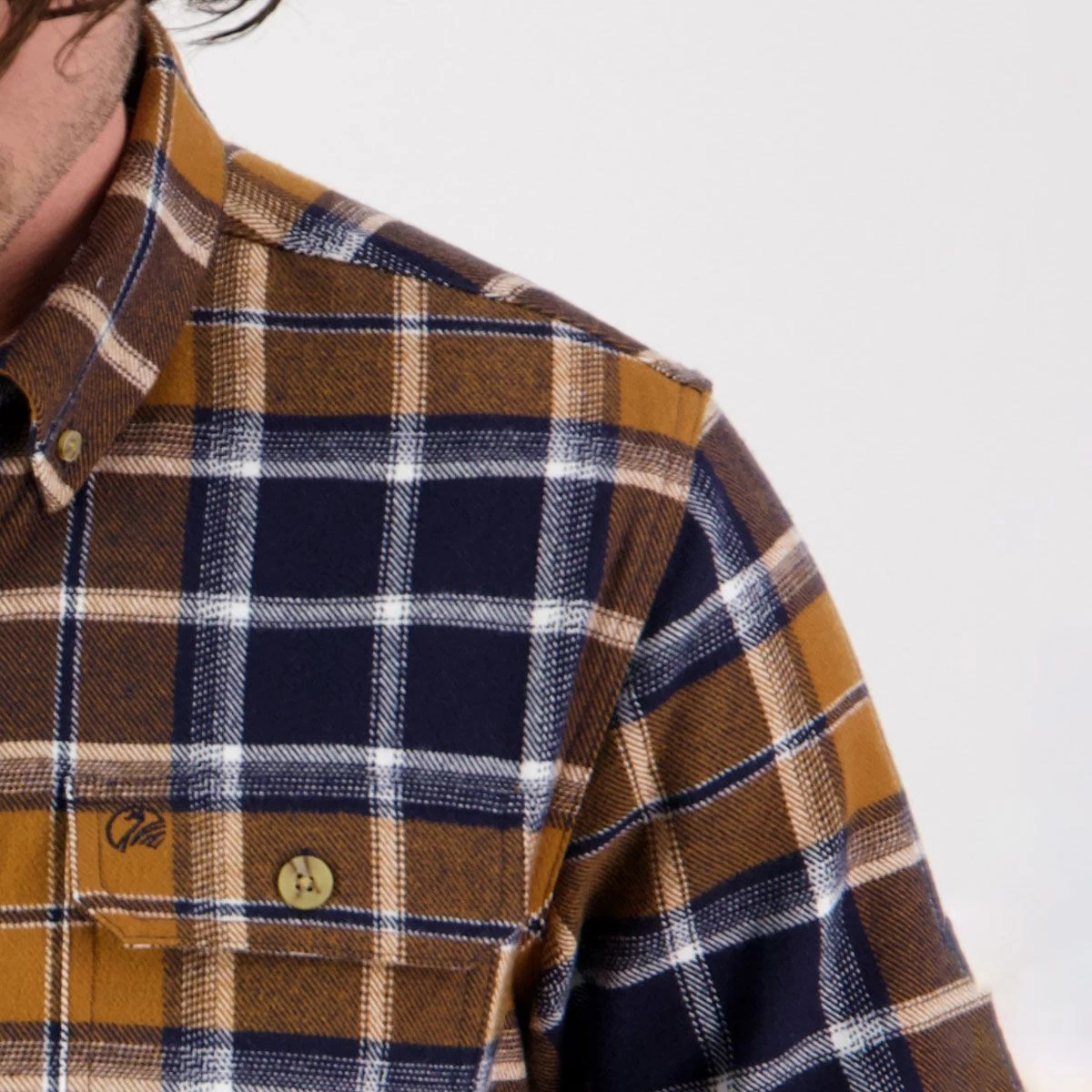 Swanndri Men's Pencarrow Long Sleeved Shacket - Tan 7 Swanndri Men's Pencarrow Long Sleeved Shacket - Tan - Image 7