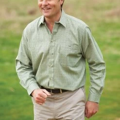 Champion Men’s Cartmel Long Sleeved Shirt - Olive