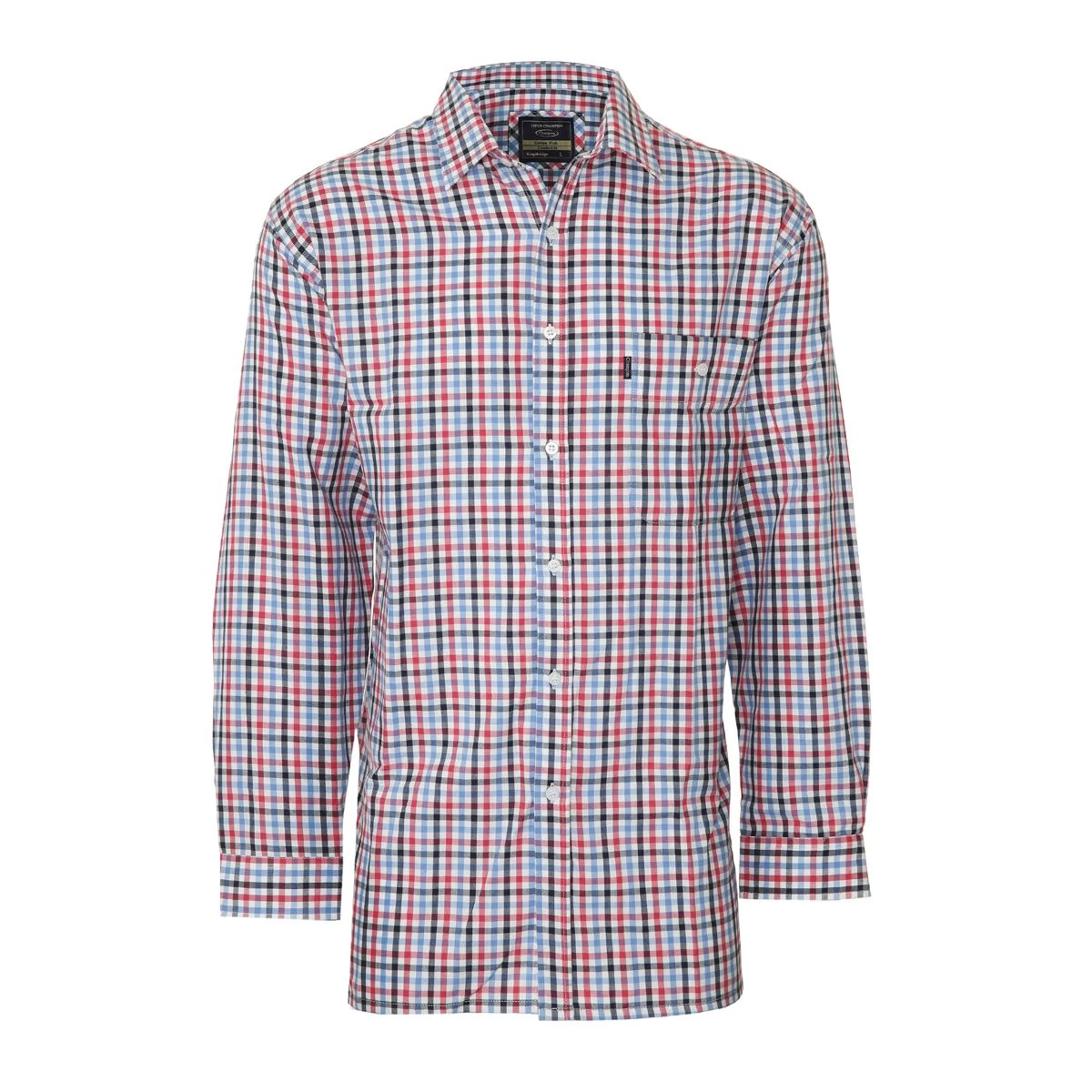 Champion Men's Lyndhurst Long Sleeved Shirt - Red 3 Champion Men's Lyndhurst Long Sleeved Shirt - Red - Image 3