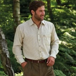 Champion Men’s Tattersall Long Sleeved Shirt - Green