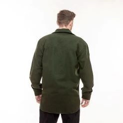 Swanndri Men's Ranger Wool 1/4 Zip Bushshirt - Olive -Fashionable Man ranger 1 4 zip bush shirt olive 1