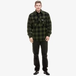 Swanndri Men’s Ranger Extreme Wool Shirt - Olive/Black Check 8 Swanndri Men’s Ranger Extreme Wool Shirt - Olive/Black Check -Fashionable Man ranger extreme v3 olvblk check m 3
