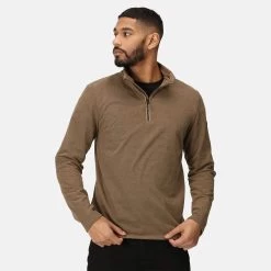 Regatta Men's Edley Ribbed Fleece - Gold Sand/Honeycomb