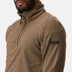 Regatta Men's Edley Ribbed Fleece - Gold Sand/Honeycomb -Fashionable Man regatta men s edley ribbed fleece gold sand honeycomb 3