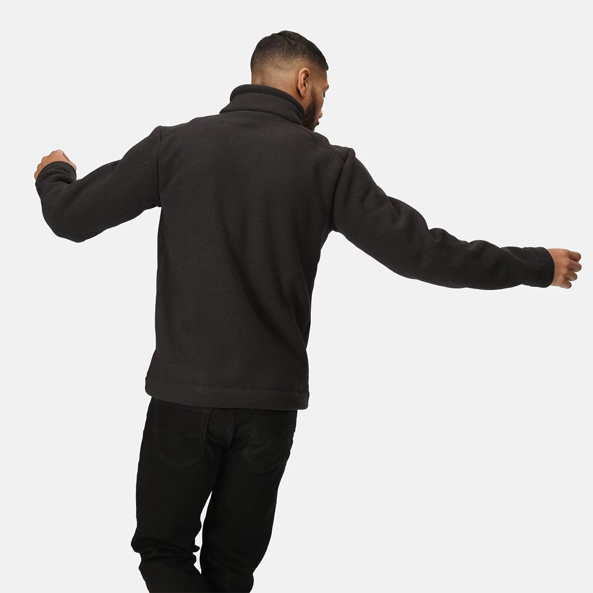 Regatta Men's Garrian II Fleece - Ash Black 3 Regatta Men's Garrian II Fleece - Ash Black - Image 3