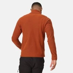 Regatta Men's Kenger Half Zip Honeycomb Fleece - Burnt Copper -Fashionable Man regatta men s kenger half zip honeycomb fleece burnt copper 2