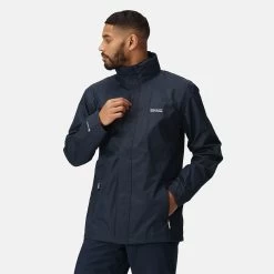 Regatta Men's Matt Waterproof Jacket - Navy
