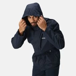 Fashionable Man -Fashionable Man regatta men s matt waterproof jacket navy 4 1