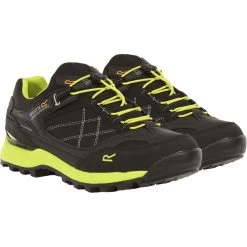Regatta Men’s Samaris Pro Low Walking Shoes– Black/Lime Punch -Fashionable Man regatta men s samaris pro low walking shoes black lime punch 1 1
