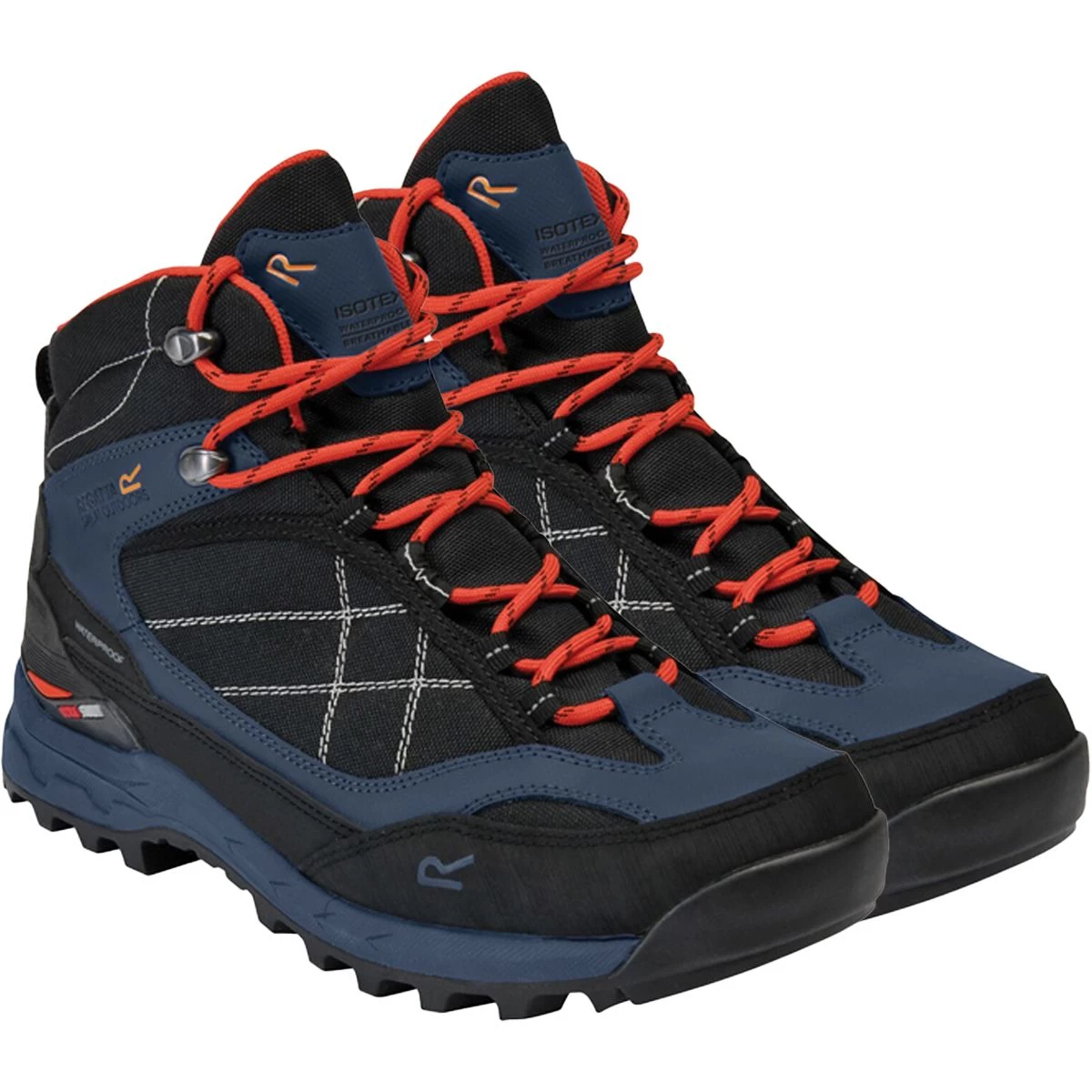 Regatta Men’s Samaris Pro Mid Walking Boots – Dark Denim/Cajun Orange 1 Regatta Men’s Samaris Pro Mid Walking Boots – Dark Denim/Cajun Orange