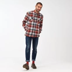 Regatta Men's Thamos Check Shirt - Burnt Henna/Storm Grey -Fashionable Man regatta men s thamos check shirt burnt henna storm grey 3