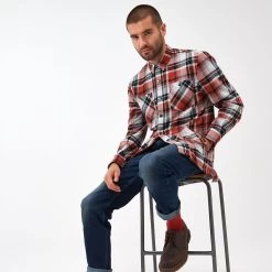 Regatta Men's Thamos Check Shirt - Burnt Henna/Storm Grey -Fashionable Man regatta men s thamos check shirt burnt henna storm grey 5