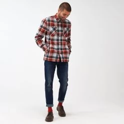 Regatta Men's Thamos Check Shirt - Burnt Henna/Storm Grey -Fashionable Man regatta men s thamos check shirt burnt henna storm grey 6