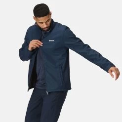 Regatta Men’s Cera V Wind Resistant Softshell Walking Jacket – Navy Marl -Fashionable Man regatta mens cera v wind resistant softshell walking jacket navy marl 1