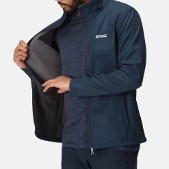 Regatta Men’s Cera V Wind Resistant Softshell Walking Jacket – Navy Marl -Fashionable Man regatta mens cera v wind resistant softshell walking jacket navy marl 5