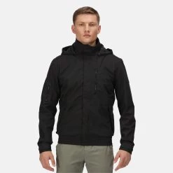 Regatta Men’s Feelding Waterproof Jacket – Black -Fashionable Man regatta mens feelding waterproof jacket black 2 1