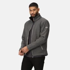 Regatta Men’s Garrian II Fleece – Storm Grey/Black -Fashionable Man regatta mens garrian ii fleece storm grey black 1 1