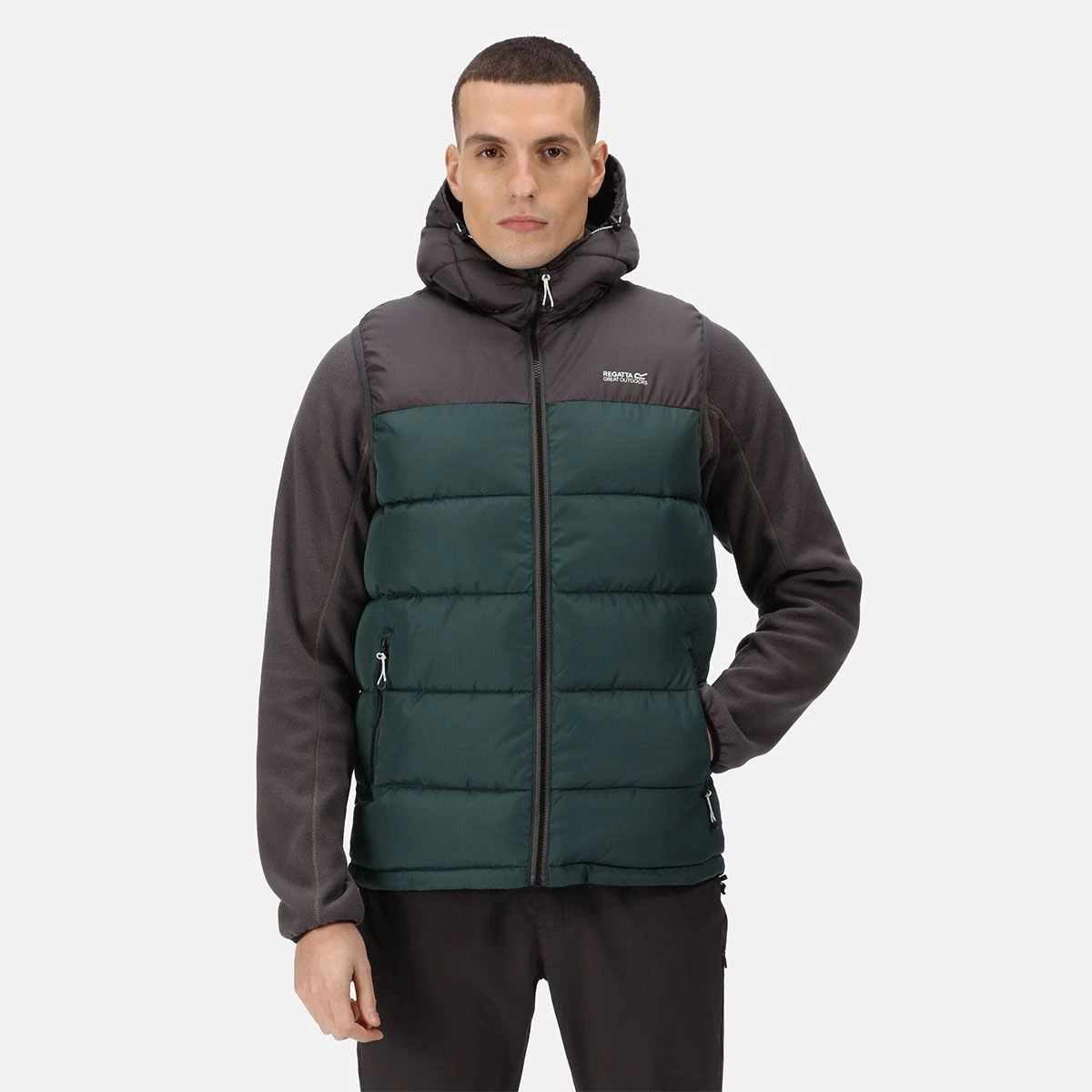Regatta Men’s Nevado Bodywarmer – Dark Grey/ Green Gables 9 Regatta Men’s Nevado Bodywarmer – Dark Grey/ Green Gables - Image 9