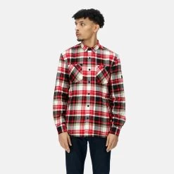 Regatta Men’s Thamos Check Shirt – Classic Red Check